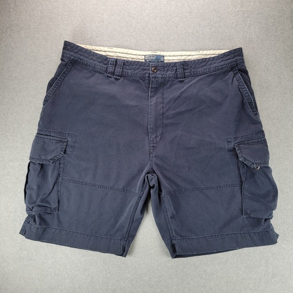 Polo Ralph Lauren Other - Polo Ralph Lauren Mens Navy Blue Cotton Cargo Shorts Size 44 Utility Gorpcore